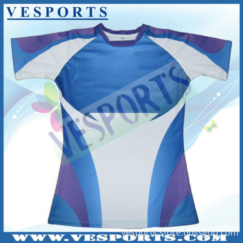 Quick Dry Polyester Custom Logo Rugby Jerseys